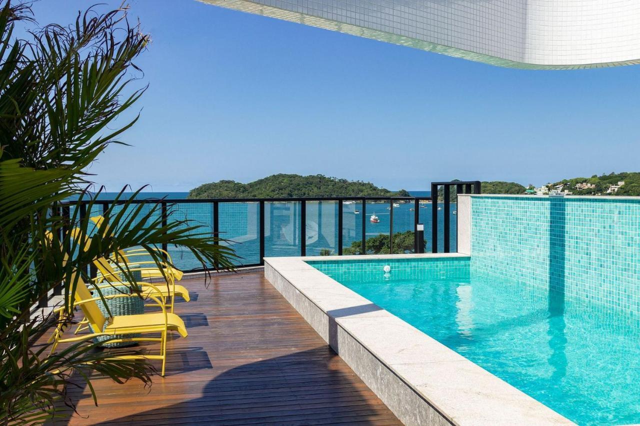 Aion Suites 303 - Lindo Apartamento Com Vista Para O Mar, A 60M Da Praia De Bombinhas, Com Piscina E Academia No Rooftop. المظهر الخارجي الصورة