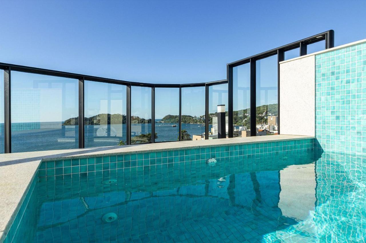 Aion Suites 303 - Lindo Apartamento Com Vista Para O Mar, A 60M Da Praia De Bombinhas, Com Piscina E Academia No Rooftop. المظهر الخارجي الصورة