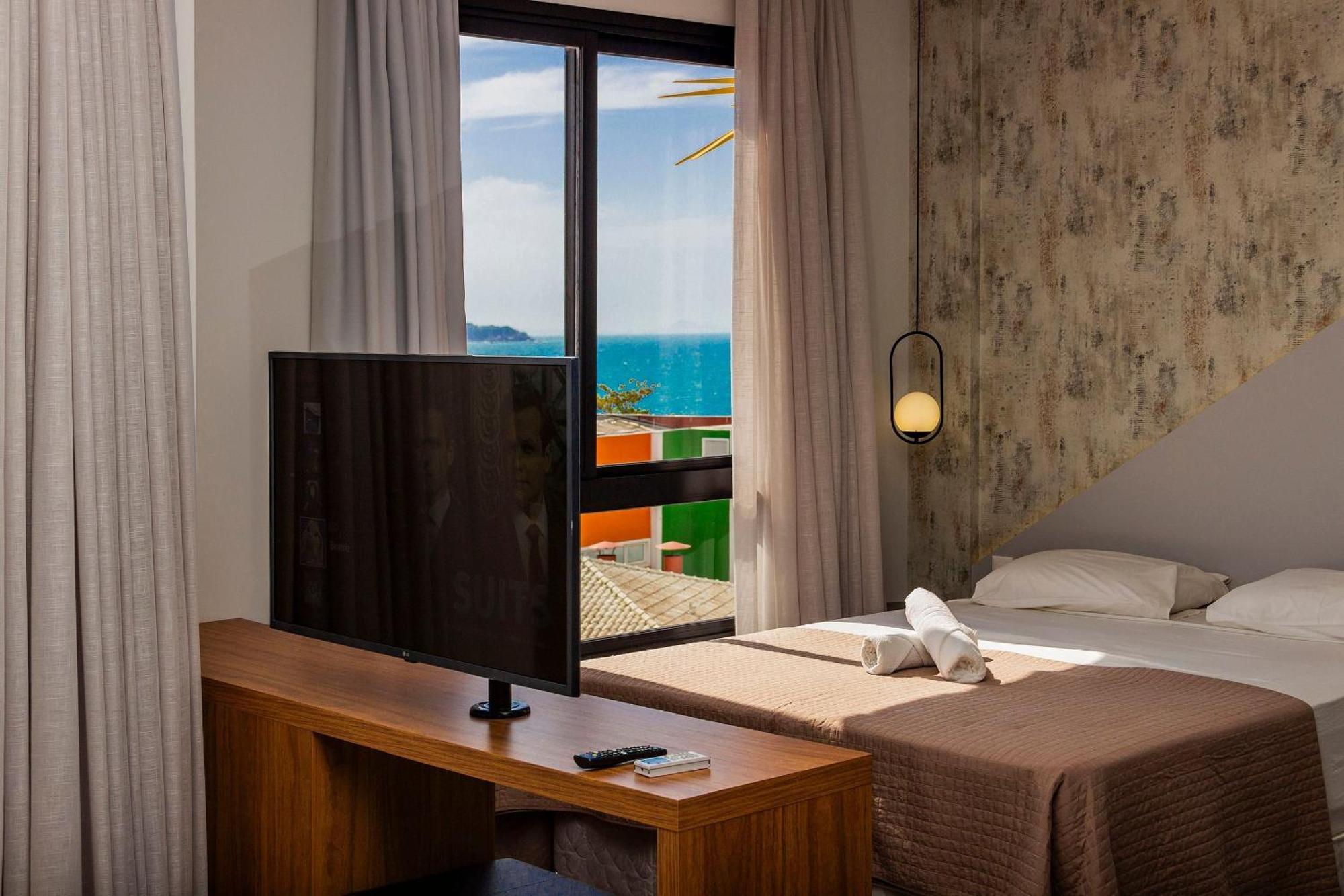 Aion Suites 303 - Lindo Apartamento Com Vista Para O Mar, A 60M Da Praia De Bombinhas, Com Piscina E Academia No Rooftop. المظهر الخارجي الصورة