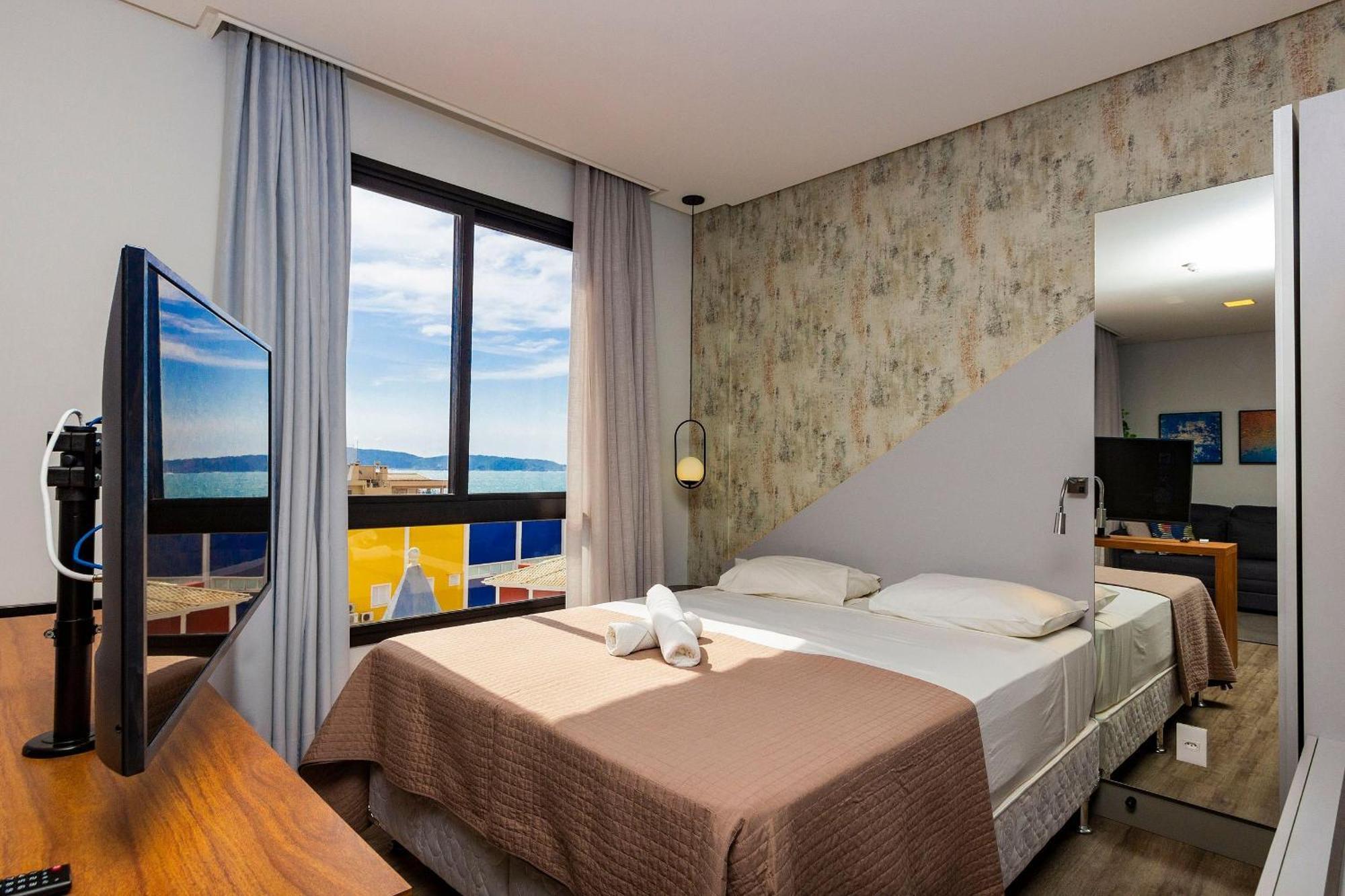 Aion Suites 303 - Lindo Apartamento Com Vista Para O Mar, A 60M Da Praia De Bombinhas, Com Piscina E Academia No Rooftop. المظهر الخارجي الصورة